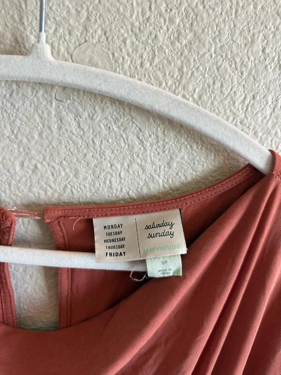 Anthropologie Saturday Sunday Dylan Cowl Neck Jumpsuit Loungewear Casual Rust - Picture 3 of 10